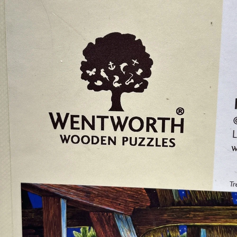 Wentworth Wooden Puzzle Nativity Scene 250 Pc Laser Cut Whimsy Complete Box